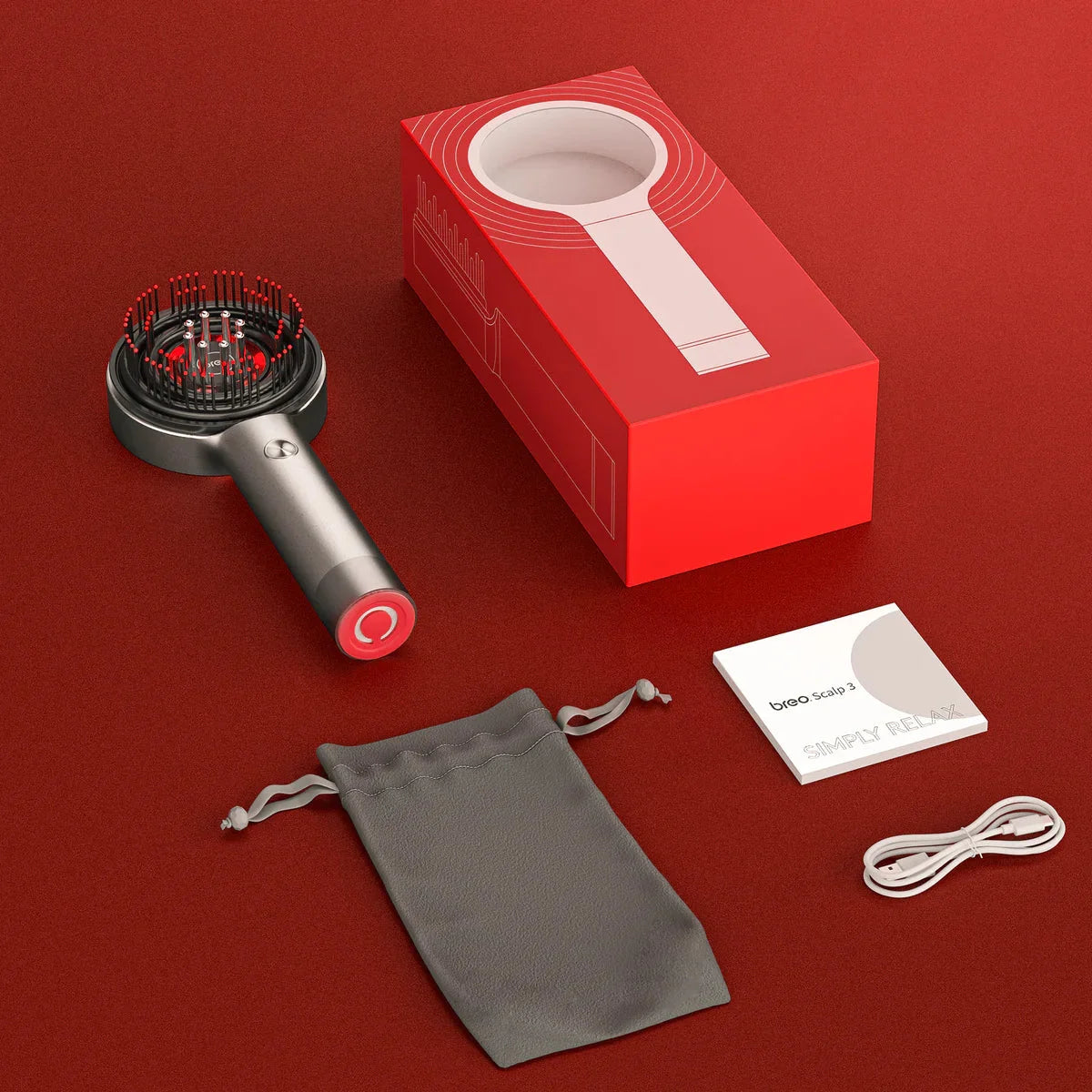 Red Light Massaging Brush
